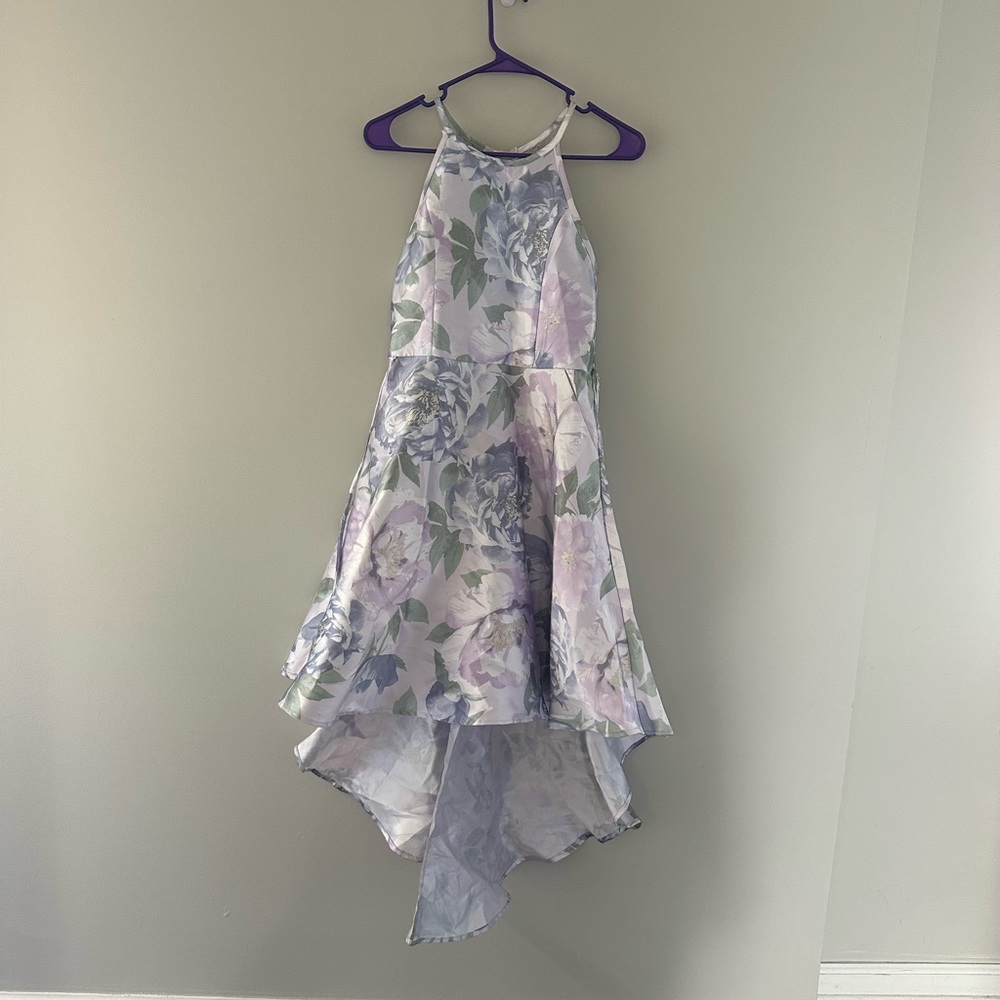 Speechless Kids Dress in Lavender and Green Floral